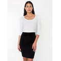 Ladies' American Apparel  Interlock Pencil Skirt